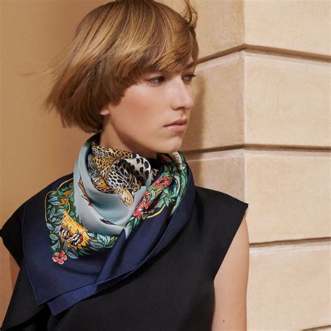 hermes scarf butterflies|Jungle Love forever scarf 90 .